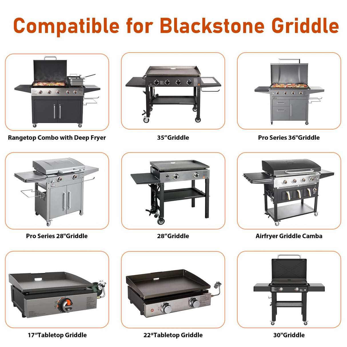 Whaleme 50-Pack Griddle Accessories for Blackstone - Grease Cup Liners Compatible with Blackstone 5017 Griddle, Aluminum Foil Drip Pan Disposable Grease Catcher Tray for 17, 22, 28, 36 Inch