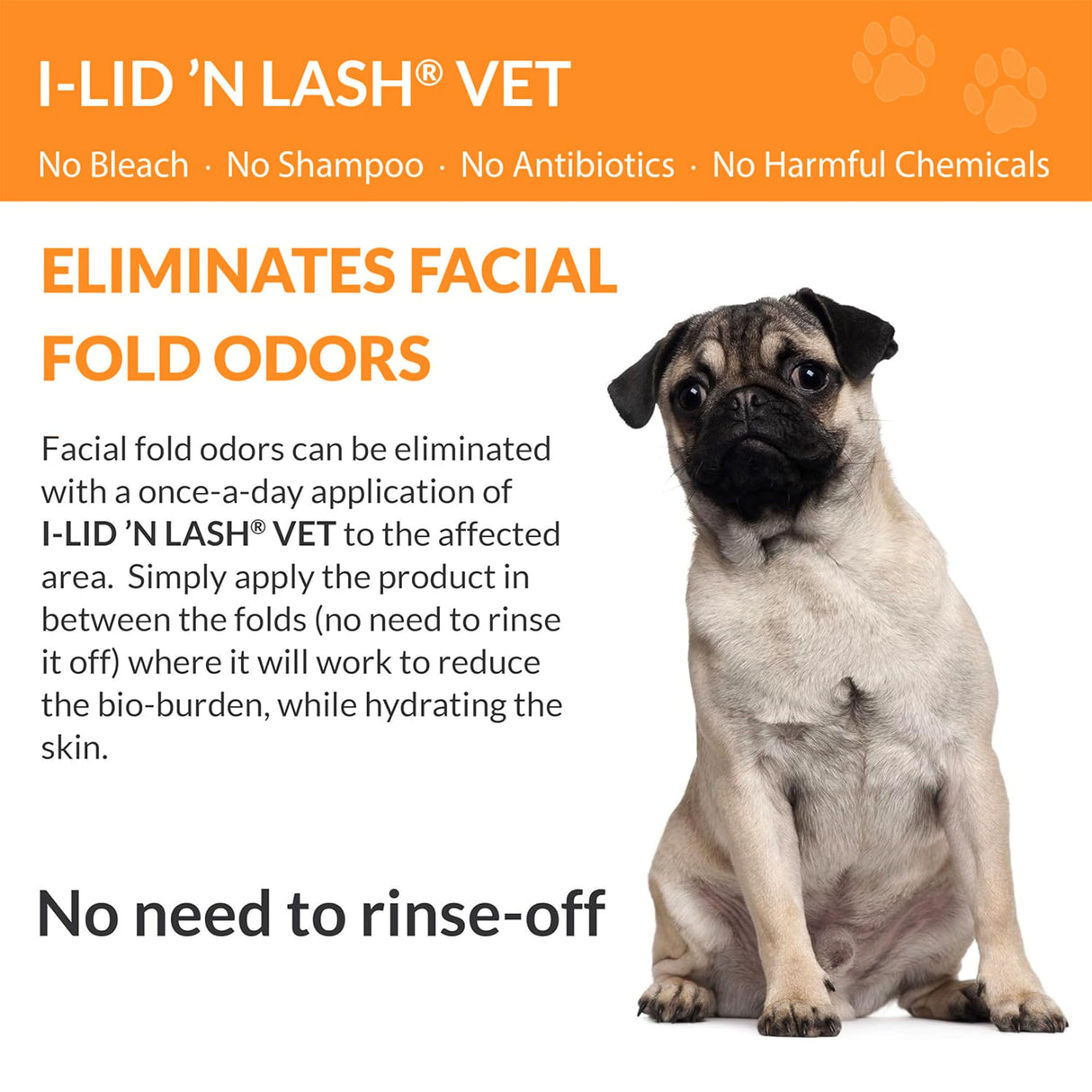 I-LID ’N LASH Vet Dog Eye Wipes - Best Tear Stain Preventer for Dogs (60 Wipes) | Prevents Puppy Tear Stains with Hyaluronan | Cat Eye Wipes for Discharge - No Antibiotics or Harmful Chemicals