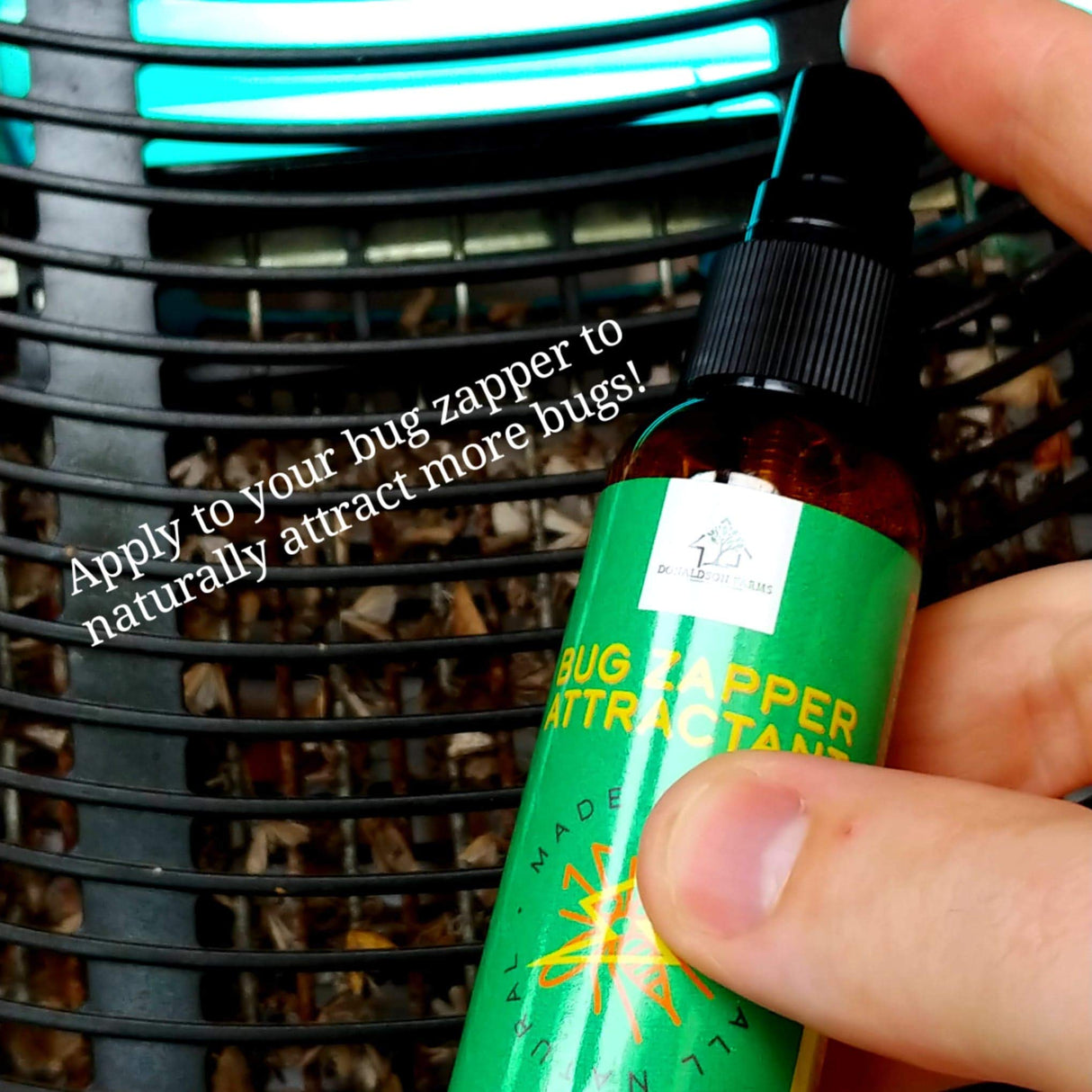 Donaldson Farms All-Natural Bug Zapper Attractant Spray - Mosquito and Insect Lure - Octenol Substitute for Bug Trapping, 2oz