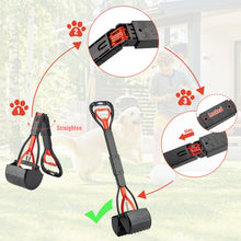 Load image into Gallery viewer, TIMINGILA Pooper Scooper 2 Pack, 28" Long Handle No Touch Dog Pooper Scooper for Large Medium Small Dogs, Durable Spring & Lightweight, Waste Pickup Tool for Dogs in Lawns/Grass/Dirt/Gravel