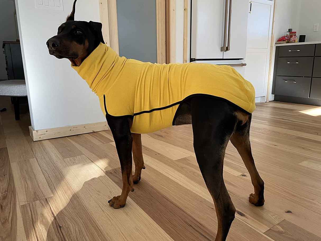Esobo Fleece Dog Apparel Winter Warm Dog Coat Doggie Turtleneck Cozy Jacket Soft Shirt Vest Stylish Pet Outfits for Small Medium Large Dogs