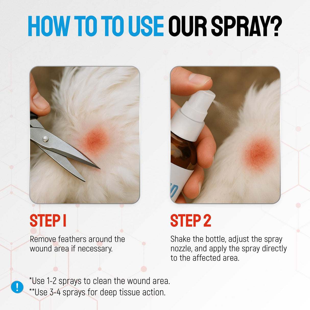 SILVER GRADE Wound Spray for Chicken from Birds & Chicken Antibiotics Alternative to Help with Pecking Sores, Bumblefoot, Cuts – Poultry Spray with Silver – GMOs Free – 4-Oz Bottle