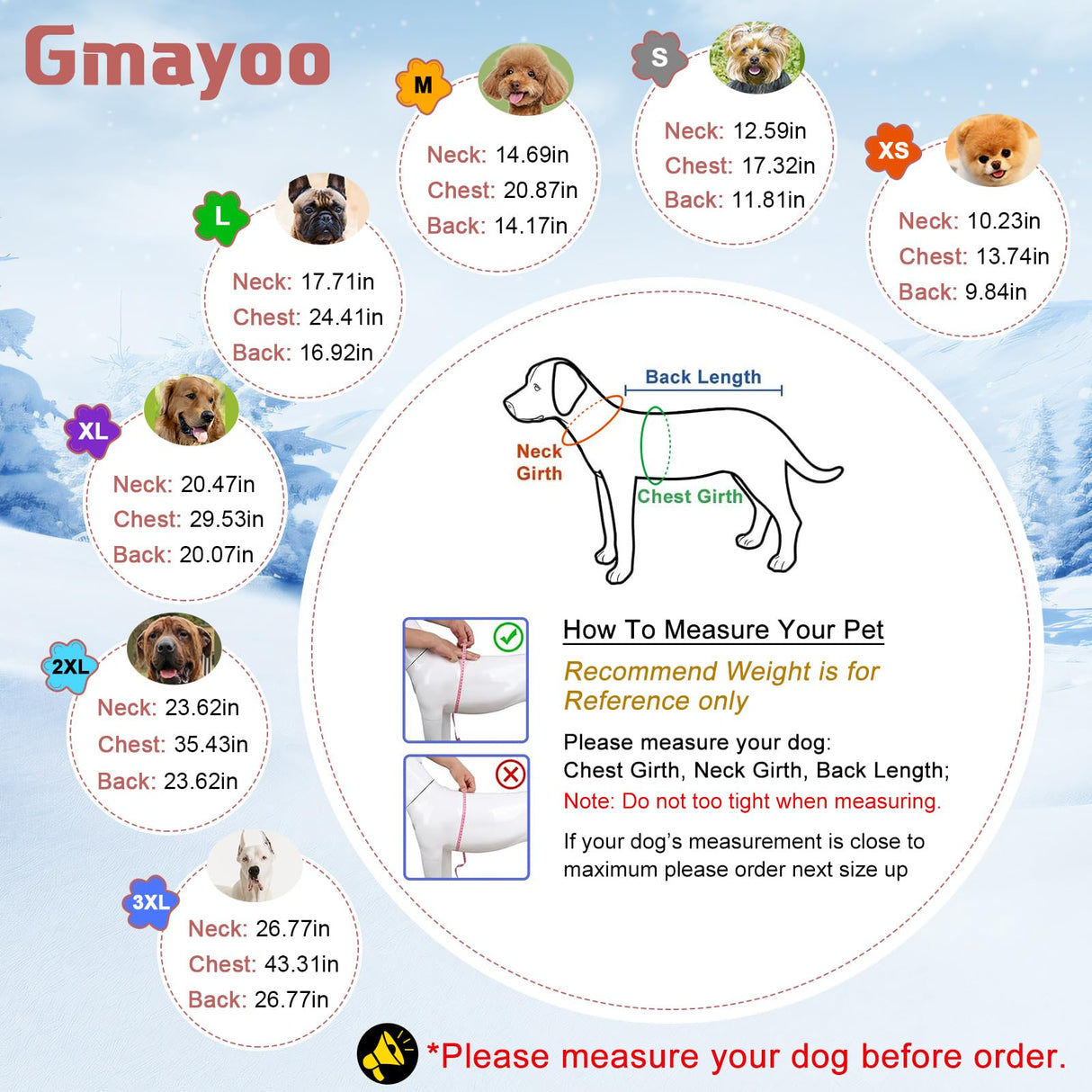 Dog Coat, Water-Resistant Dog Clothes, Warm Fleece Lining Dogs Coats, Winter Windproof Dogs Jackets with Reflective, Pet Vest for Small Medium Large Pets - 1 PCS