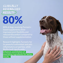 Load image into Gallery viewer, Turmeric for Dogs Anti Inflammatory Pain Relief - 120 Chewable Tablets - Hip & Joint Support Anti Inflammatory for Dogs with Curcumin and BioPerine, Antioxidant, Cardiovascular