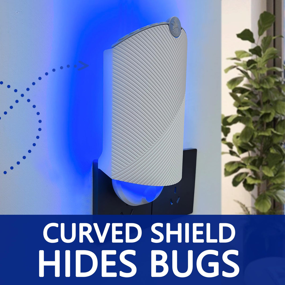 Flying Insect Trap (1 Stater & 3 Refill Cartridges), UV Light Indoor Bug Catcher for Gnats, Fruit Flies, Mosquitoes, and Moths, Plug-in Fly Trap for Home, Kitchen, Living Room