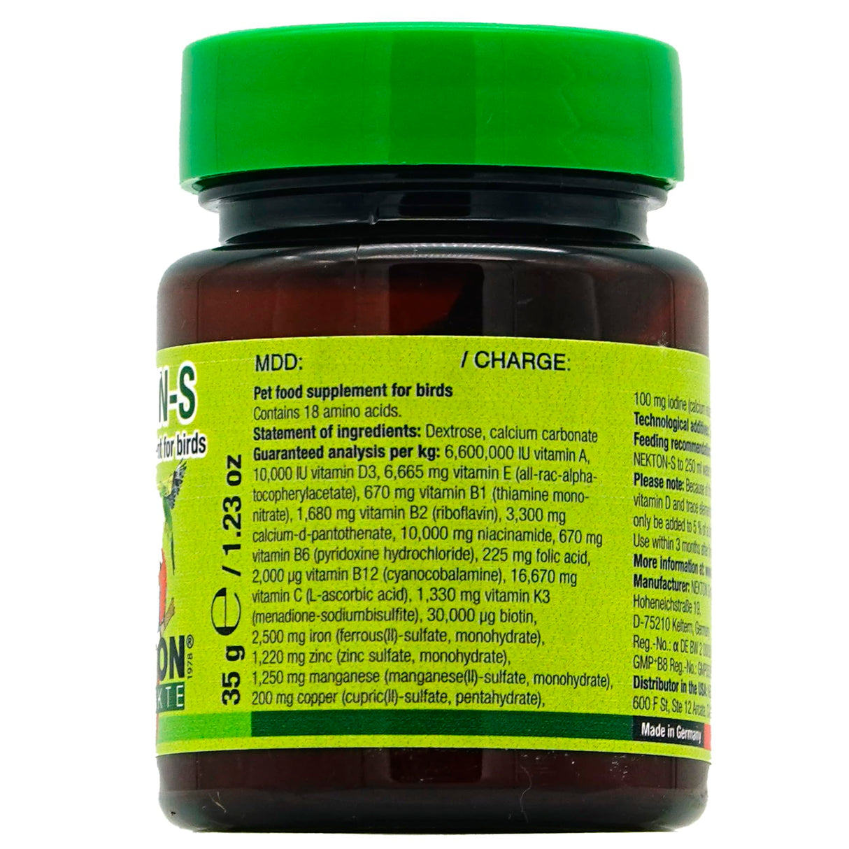 Nekton-S Multi-Vitamin for Birds, 35gm, (1.23 ounce)