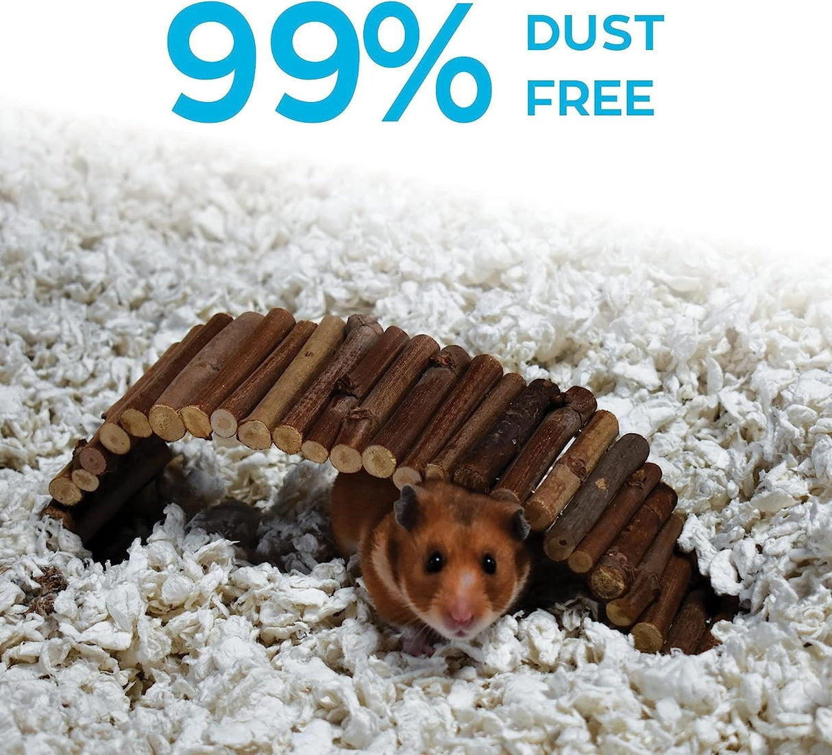Carefresh 99% Dust-Free White Natural Paper Small Pet Bedding with Superior 10 Day Odor Control & Absorption, for Guinea Pigs, Hamsters, Rabbits, & Rats, 50 L