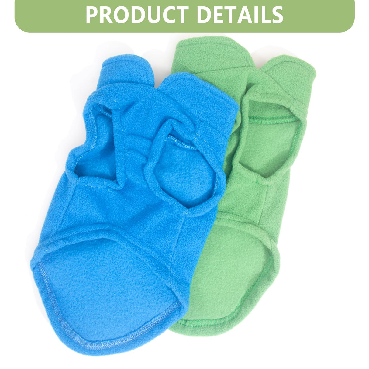 2 Pieces Fleece Dog Sweaters for Small Dogs Male, with Leash Ring, Warm Pet Sweater Fall Winter Thick Clothes Coat for Chihuahua, French Bulldog, Dachshund, XL