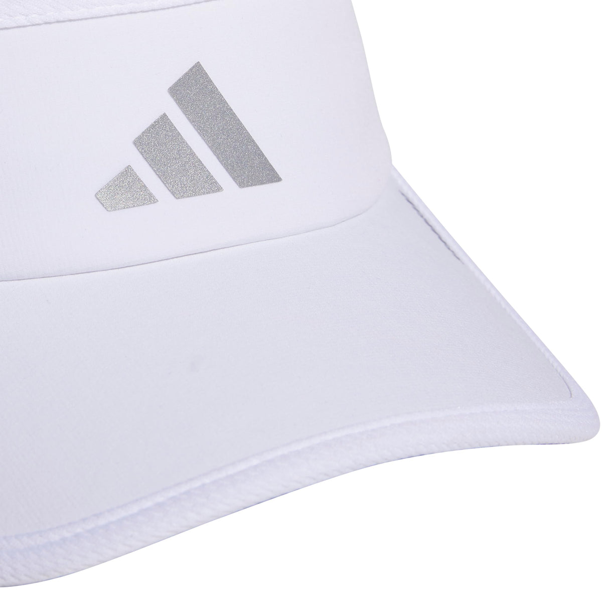 adidas Women's Superlite Visor – Lightweight Moisture-Wicking Running Tennis Hat, White/Silver Metallic/3, OSFA