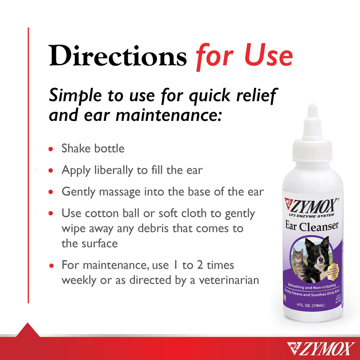 Pet King Brands ZYMOX Ear Solution with 0.5% Hydrocortisone and Ear Cleanser Bundle