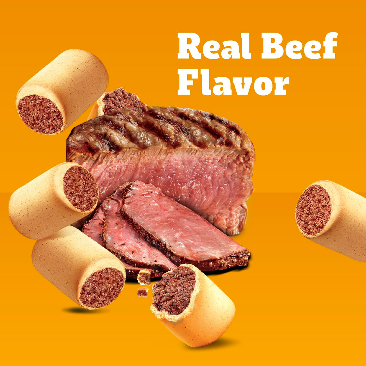 Pedigree Dry Dog Treats MarroBone, Real Beef Flavor, 6 lb. Bag (Pack of 1)