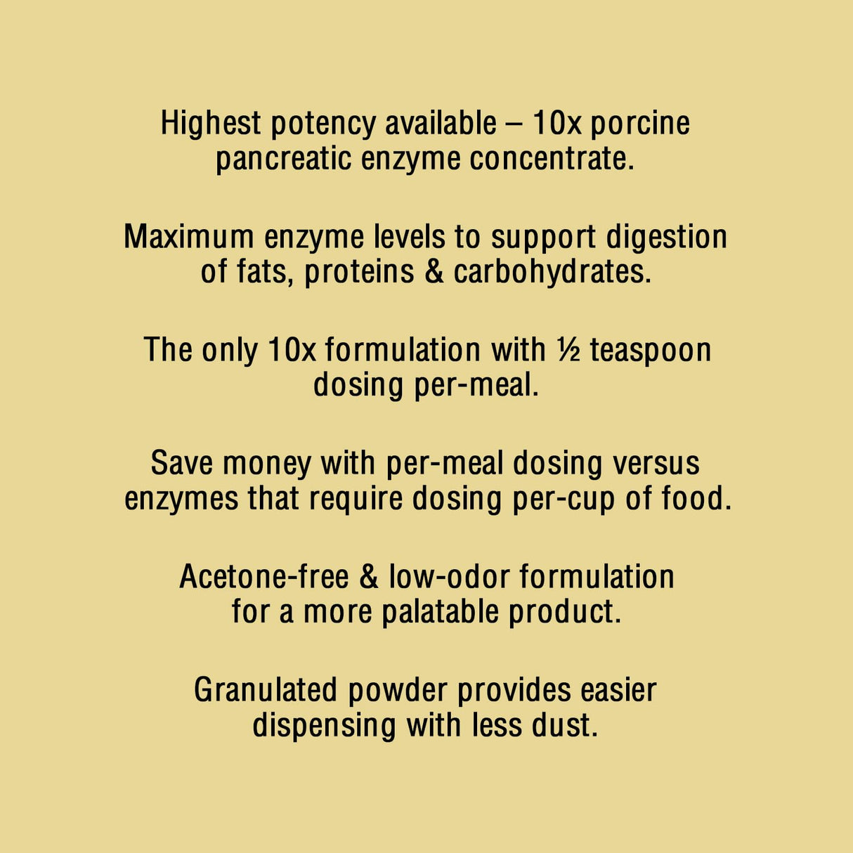 Pan-tenex | 10x Digestive Enzymes for Dogs - 8.8 Ounces (250 Grams)