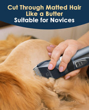 Load image into Gallery viewer, oneisall Quiet Cat Clippers for Matted & Long Hair, 2-Speed Cordless Pet Shaver Grooming Kit for Cats, Small Dogs & Animals (Blue)