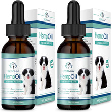 Load image into Gallery viewer, Max Potency Hemp Oil for Dogs & Cats - Help Anxiety Stress Pain Inflammation Arthritis Aggressive Relax Sleep Allergies Seizures Relief - Treats Chews Joint & Hip - Organic Pet Calming Drops - Non-GMO