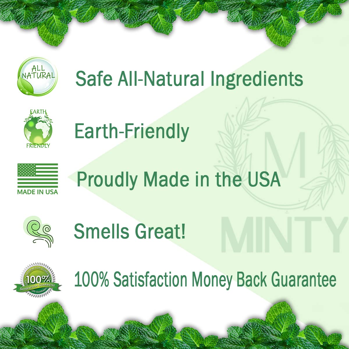 Minty Rodent Repellent, Natural 5% Peppermint Oil Spray for Mice, Rats, Chipmunks and Rodents, Indoor and Outdoor, House and Car Engine Use, 16 fl oz Pint