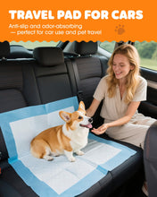 Load image into Gallery viewer, Powools Puppy Pads - Super Absorbent & Spill-Proof Pee Pads for Dogs with 6-Layer Material, Quick-Dry & Hassle-Free Potty Pads for Floors, Furniture, Vehicle, 22" × 22", 100 Packs