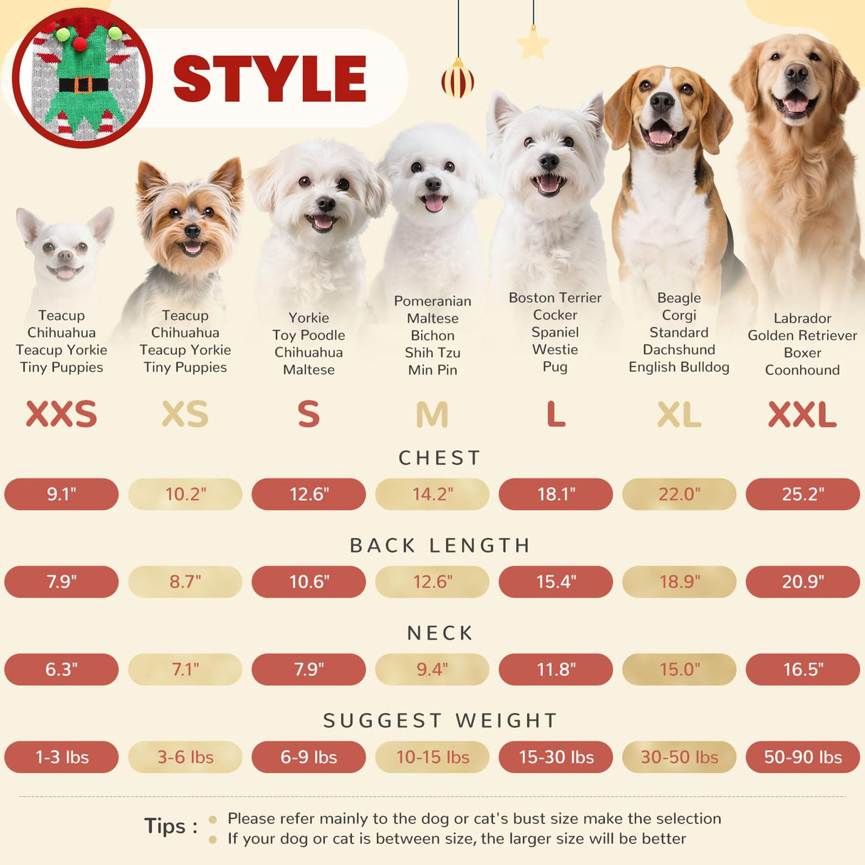 AXIIJGL Dog Christmas Costume Elf Outfit for Dogs with Leash Hole Small Dog Christmas Outfits Pullover Gray Clothes for Dachshund Chihuahua Frenchie
