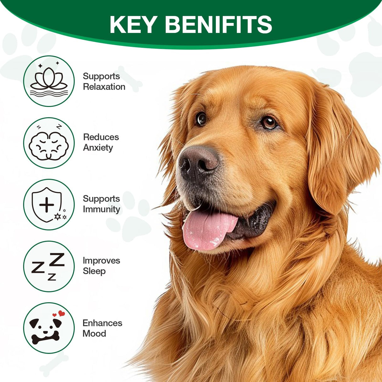 ziehooGe Calming Chews for Dogs - Dog Calming Treats Helps with Dog Anxiеty Rеlief, Separation, Strеss, Barking, Fireworks, Travel, Composure - Natural Dog Supplements 180 Soft Chews