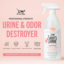 Load image into Gallery viewer, Skout's Honor Cat Urine & Odor Destroyer - Professional Strength, Plant-Powered, Cruelty-Free Urine Eliminator for Carpets and Indoor Living Spaces, 35 oz.