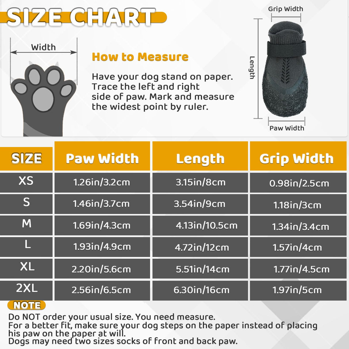 Puppy Dog Socks - Anti-Slip Grip Socks with Rubber & Straps, Non-Slip Paw Protectors for Small to Senior Dogs, Indoor/Outdoor Shoes/Booties for Hardwood & Hot Pavement