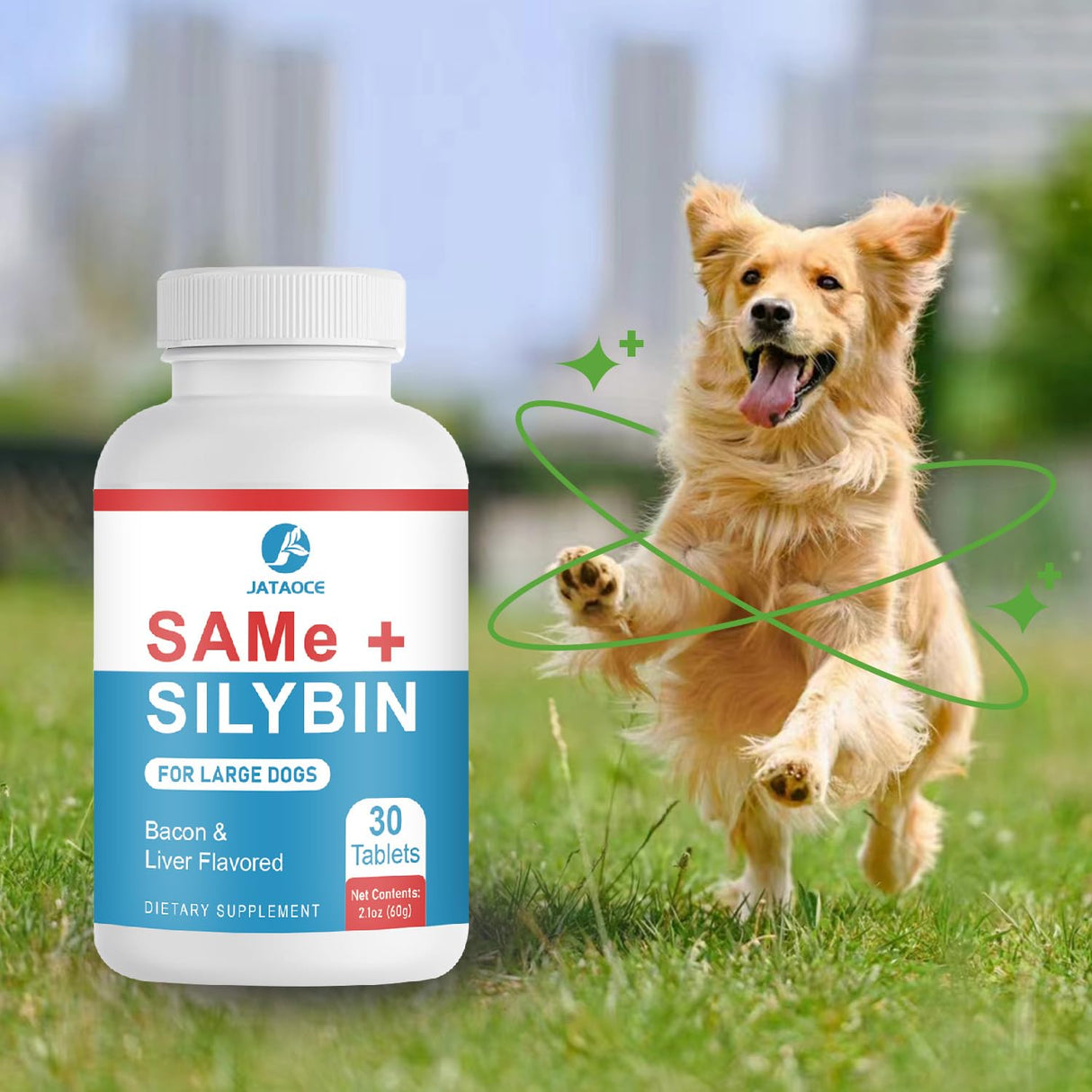 Same and Silybin for Dogs - S-Adenosyl-L-Methionine, Same for Dogs, Liver Supplements for Dogs, Hepatic Supplement for Liver & Brain, Dog Liver Support (Same+Silybin), All Dogs (Under 120 lbs)