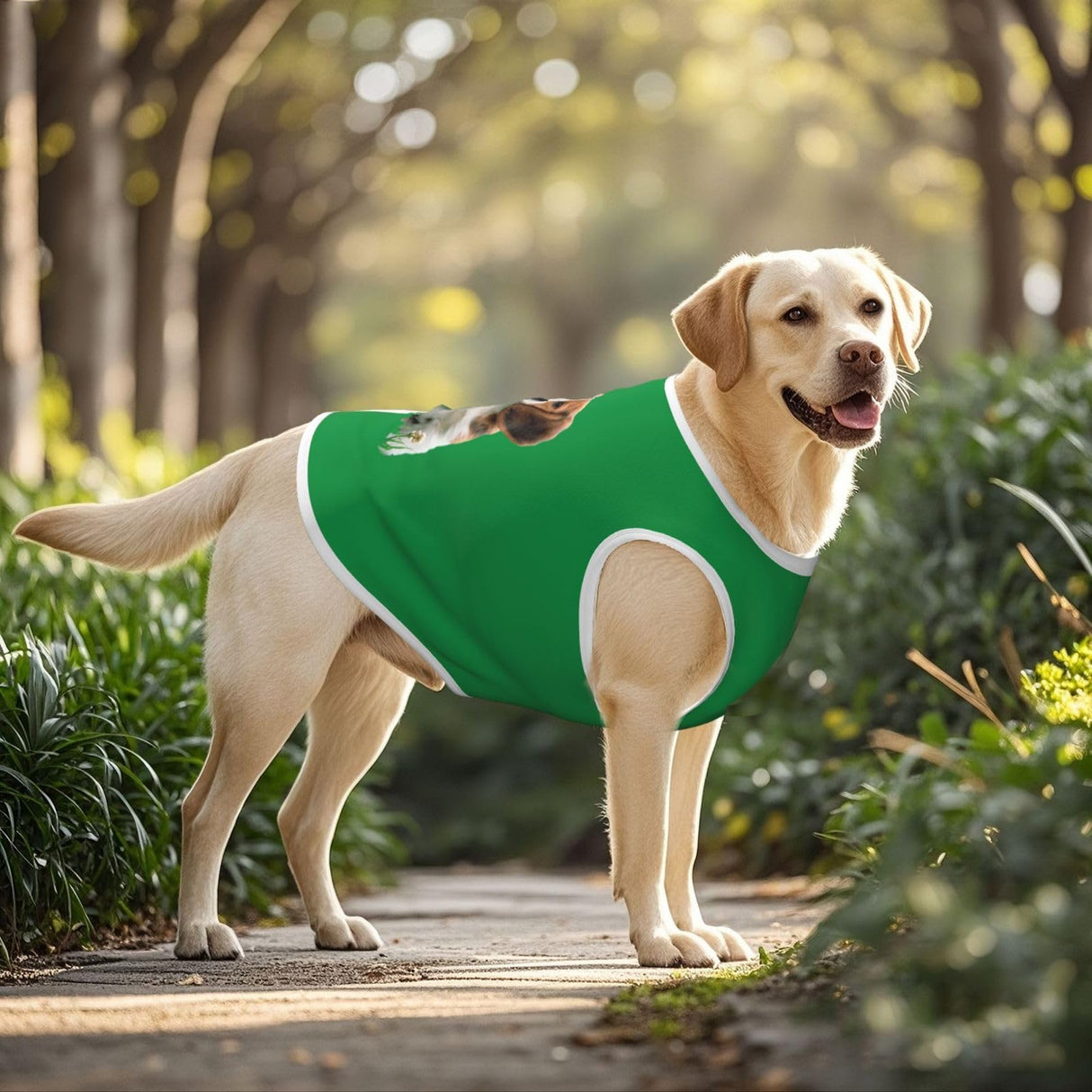 Custom Dog Shirts Design Your Own Photo Text Personalized Breathable Vest Clothes for Lovely Pet Puppy Cats Kitten, Fluorescent Green, XL
