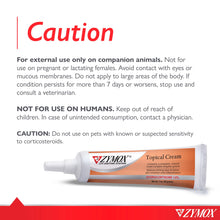 Load image into Gallery viewer, Zymox Veterinarian Strength Topical Cream with 1% Hydrocortisone for Dogs and Cats, 1oz