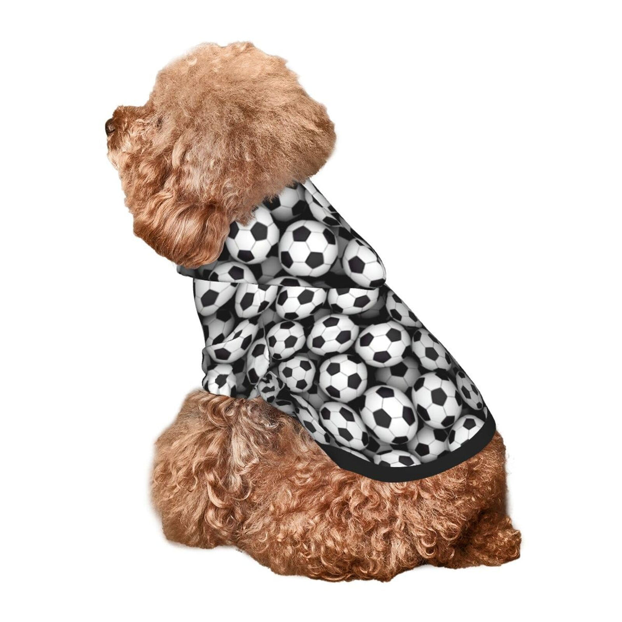 FuriTou Sports Football Soccer Small Pet Hoodies Soft Dogs Cats Sweatshirt Warm Dog Clothes Sweater with Hat Large