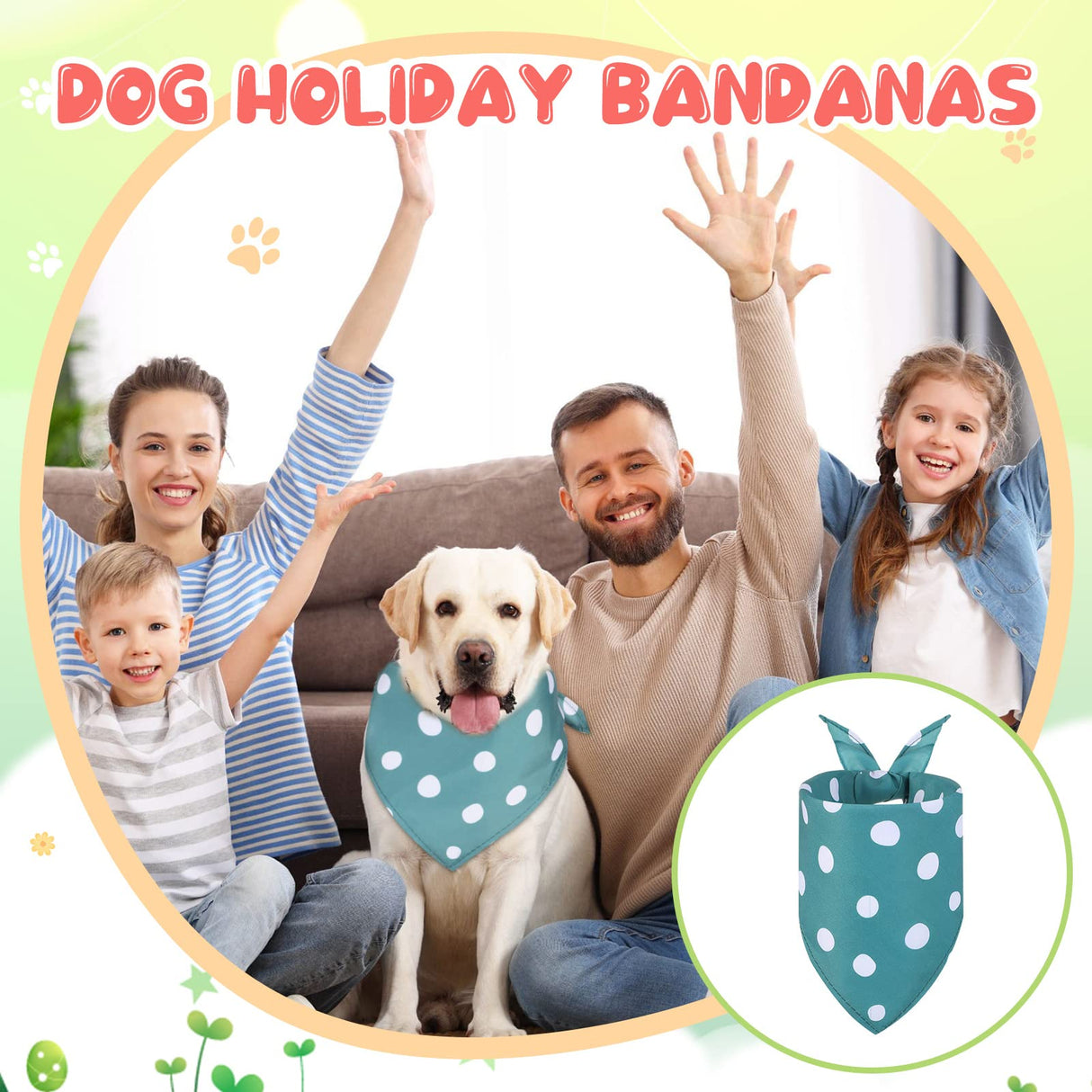 Amylove 50 Pcs Spring Dog Bandanas Bulk Puppy Floral Dog Bibs Holiday Washable Scarf Pets Triangle Head Scarfs Bandanas Pet Costume Outfit(Flower,Small)