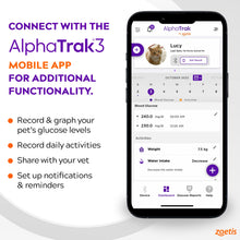 Load image into Gallery viewer, AlphaTrak 3, 8 Piece Pet Blood Glucose Monitoring Kit for Diabetic Cats, Dogs, and Horses All-in-One Solution for in-Clinic Or at Home, with Digital Results, Purple