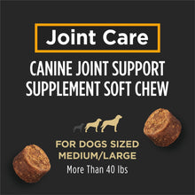 Load image into Gallery viewer, Purina Pro Plan Veterinary Large Breed Dog Joint Care Supplement with Glucosamine, Chondroitin, and Collagen to Support Hip and Joint Health – 30ct Pouch
