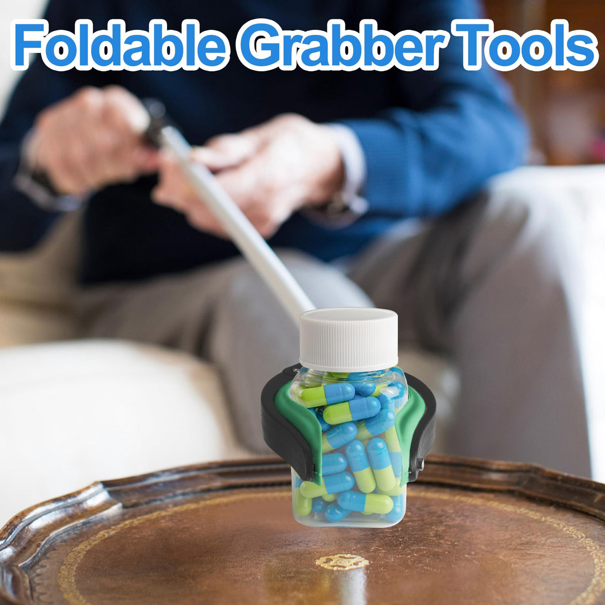 Tottist 6 Pack Grabber Reacher Tool for Elderly, 32" Extra Long Litter Stick Lightweight Handy Claw Grabber for Arm Extension Garbage Gripper Trash Pick up Litter Picker Garden(Green)