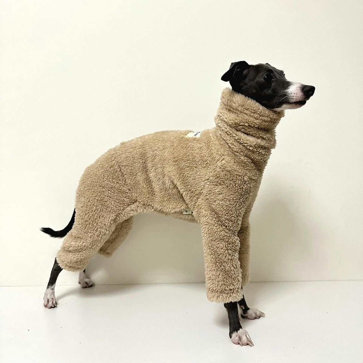 UOSIA Dog Winter Coat Soft Fleece Pullover Full Body Warm Whippet Pajamas Pjs Jumpsuit Cold Weather Pet Jacket Turtleneck Onesie Sweater for Italian Greyhound