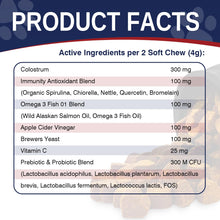 Load image into Gallery viewer, 200 Treats, Dog Allergy Chews Immune Support Dogs Dog Allergy and Itching Skin Relief Bites Probiotics for Yeast, Itchy Skin and Itchy Ears Anti Itch Licking Paws Treatment for Dogs Seasonal Allergies