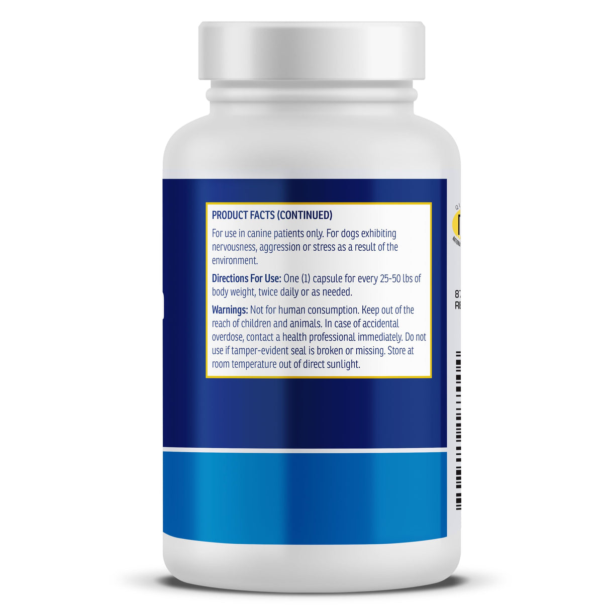 Rx Vitamins NutriCalm - Calming Care for Dogs with Valerian Root, Tryptophan, & Ashwagandha - Aids in Separation Anxiety Relief for Dogs and Stress Relief - Road Trip Essentials & Relaxant - 50ct
