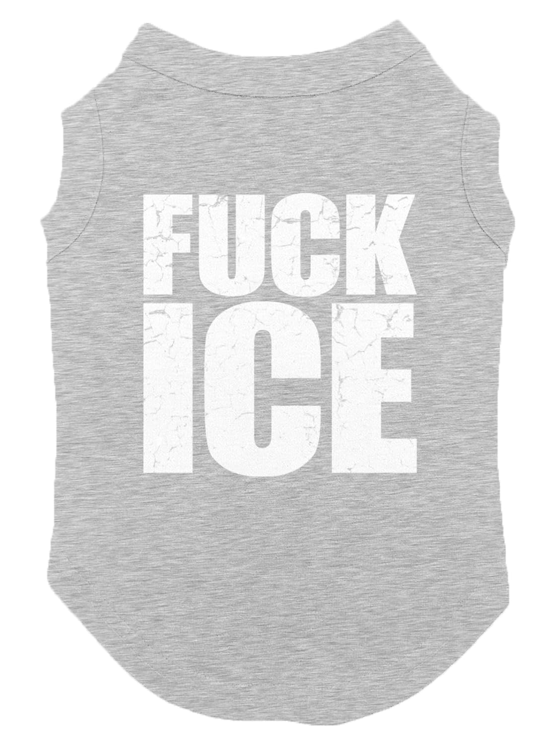 Fuck ICE - Protest Support Immigrants Dog Shirt (Light Gray, X-Small)
