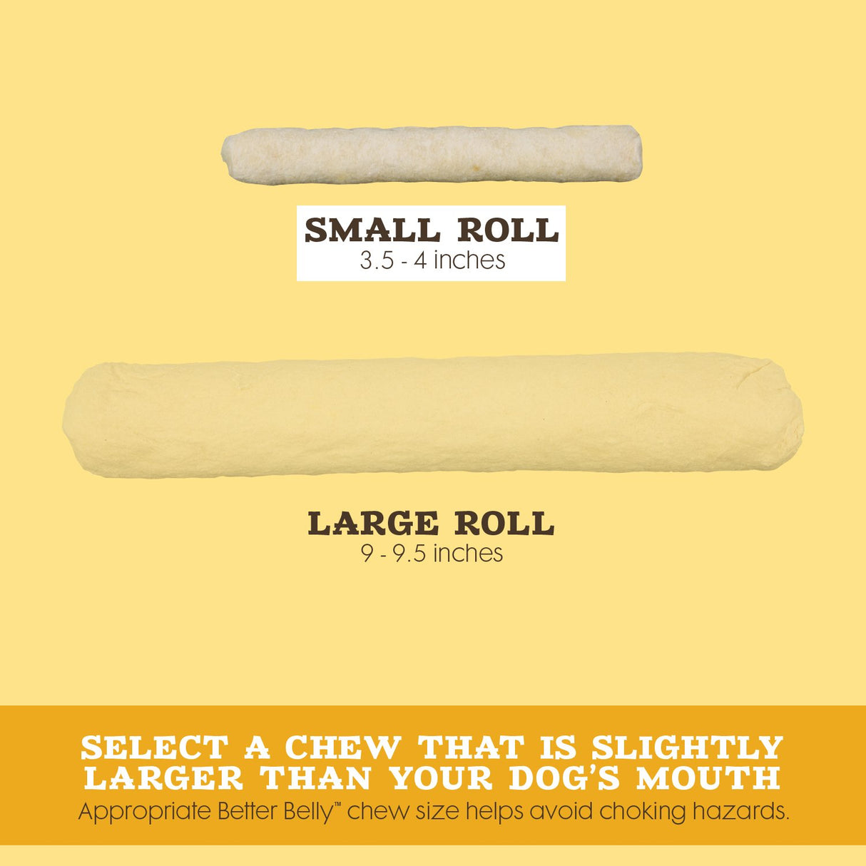 Better Belly Originals Natural Chicken Liver Flavor Small Rolls 20 Count, Highly Digestible Rawhide