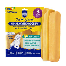 Load image into Gallery viewer, Himalayan Dog Chew Original Yak Cheese Dog Chews, The Better-For-You Chew, 100% Natural, Long Lasting, Healthy Safe Dog Treats, Lactose & Grain Free, Protein Rich, For Dogs 65 Lbs & Smaller, 3-Count