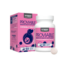 Load image into Gallery viewer, Nutramax Proviable Probiotics for Dogs, Daily Digestive Health Supplement with Multiple Strains of Bacteria, Dog Probiotics Plus Prebiotics, 60 Chewable Tablets