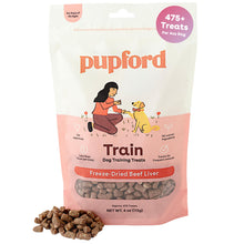Load image into Gallery viewer, Pupford Freeze Dried Training Treats for Dogs & Puppies, 475+ Three Ingredient Bites (Beef Liver, 4 oz)