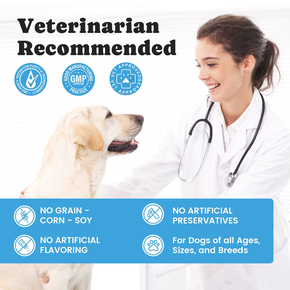 Omega 3 for Dogs – Salmon Oil for Dogs Skin & Coat Health, Fish Oil Supplement for Dog Shedding, Itch & Hot Spot Relief, Allergy Chews with EPA & DHA Fatty Acids for Skin & Joint Support - 180 Ct
