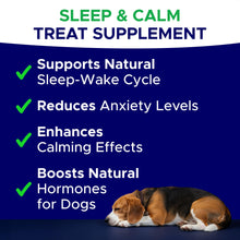 Load image into Gallery viewer, GOODGROWLIES Melatonin for Dogs to Sleep 6mg - Doggie Sleep Aid Treats - Sleeping Pills for Anxiety - Extra Strength Calming Chews Large & Medium Breed Help Sleep at Night - Made in USA - 120Ct