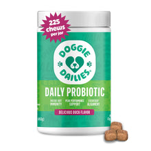 Load image into Gallery viewer, Doggie Dailies Probiotics for Dogs - Advanced Dog Probiotics with Prebiotics - Promotes Digestive Health - Supports Immune System and Overall Health (Duck) 225 Soft Chews