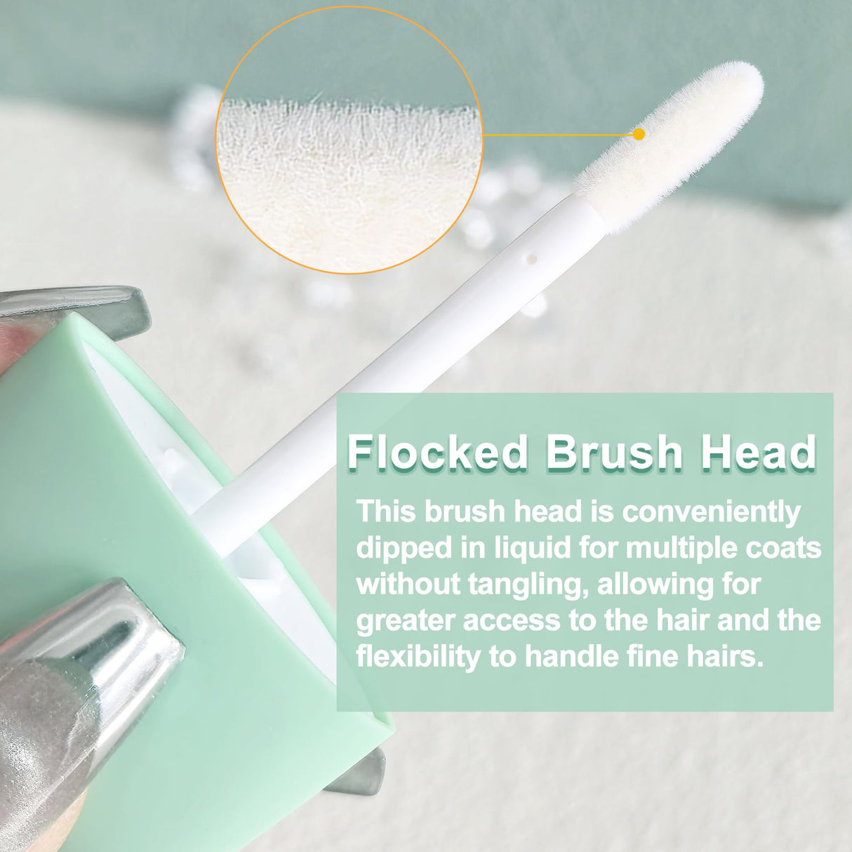 Pet Hair Styling Gel Flocked Brush No-Rinse Lick-Safe Stray Hairs Fruity Fragrance Grooming Tool for Schnauzer, Maltese, Long Hair Small Dogs