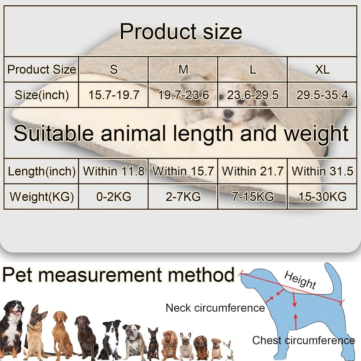 Snuggle Burrow Bed, SnuggleBurrow Removable Covered Burrow Dog Bed, Dachshund Bed Cave, Washable Indoor Pets Sleeping Bag for Small Medium Large Size Pet (Grey,X-Large)