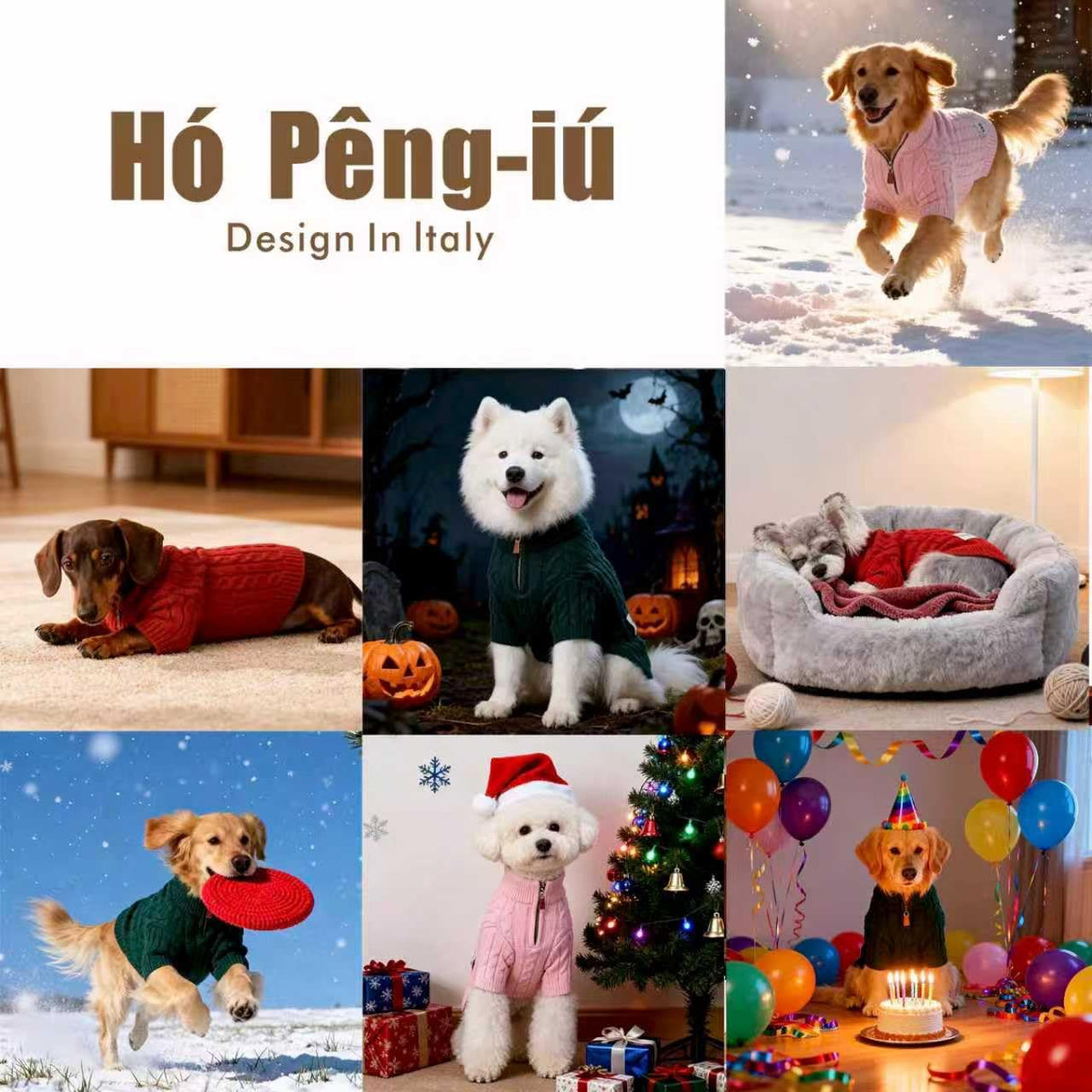 Small/Medium Dog Sweater, Warm Dog Winter Coat w/Sleeves, Comfortable High Neck & Leash Hole, Premium Dog Clothes for Golden Retriever-Best for Holidays, Daily Walks XXL Apricot
