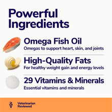 Load image into Gallery viewer, Miracle Vet High-Calorie Weight Gainer for Dogs & Cats - Multivitamin Nutritional Supplement Gel, Omega Fish Oil, Calcium - Puppy, Senior, Prenatal Cat & Dog Vitamins, Supplements for Weight Gain
