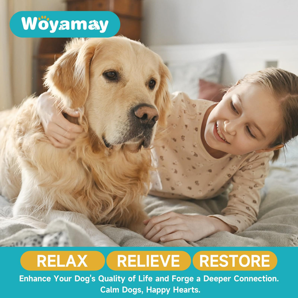 Woyamay Dog Calming Diffuser Refills - 6 Pack Dog Pheromones Calming Diffuser for Dog Anxiety Relief, Dog Pheromone Diffuser, 180 Days Pheromone Diffuser to Calm Dogs, Fits All Common Diffuser Heads