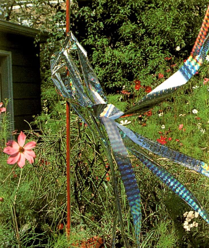 Bird-X Irri-Tape, Holographic Bird Scare Tape, Iridescent Foil Reflective Tape for Multi-Sensory Attack, Easy to Install, 2" W x 500' L