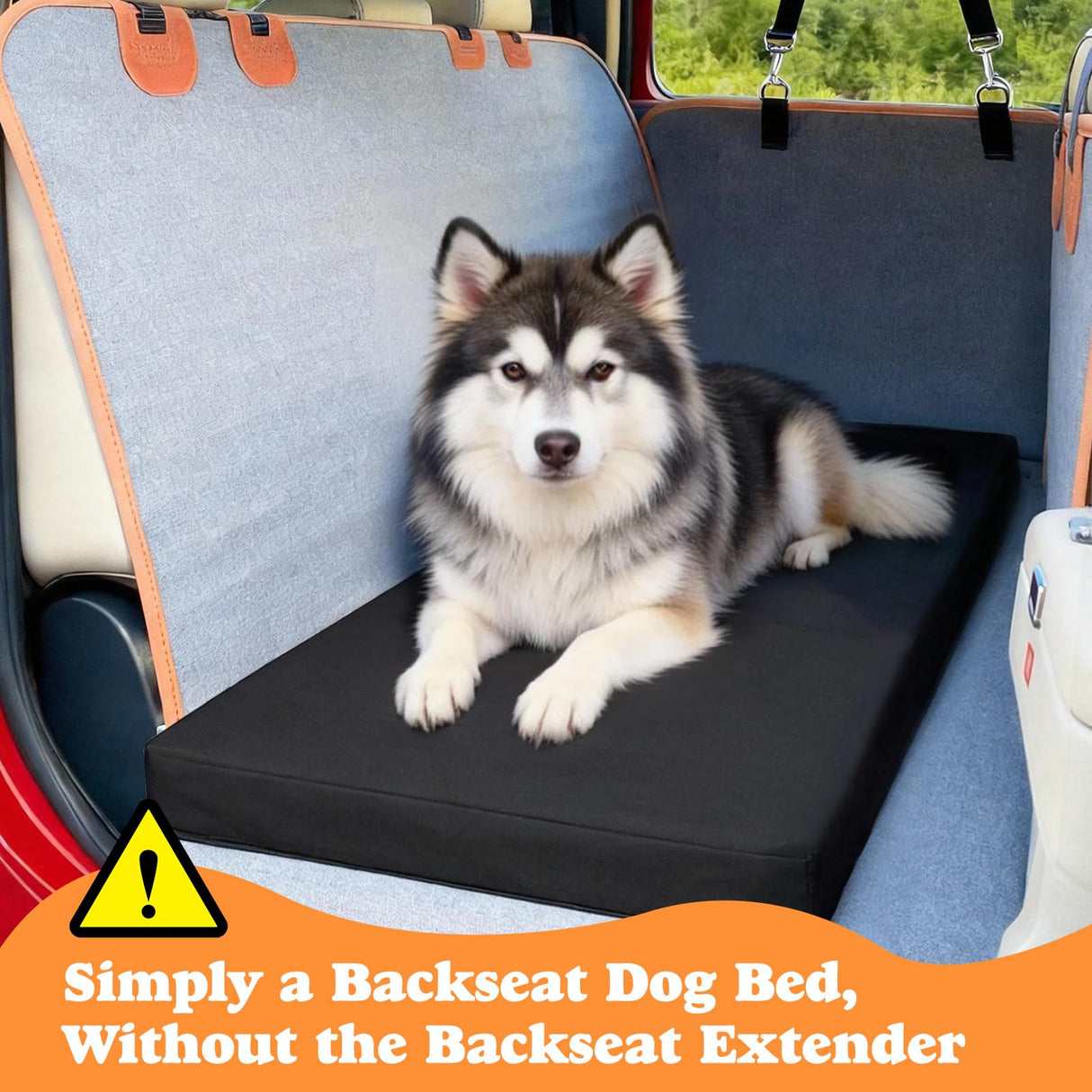 Bhyhok Waterproof Dog Mat for Car Backseat 3.14 Inch Thick Non-Slip Backseat Pet Mat with 600D Oxford Cover and High-Density Foam, Suitable for Cars Suvs Sedans (53.8 * 24 Inch)